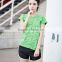 2016 Latest Fashion Women Online Shopping India Plain Running Fitness Clothing Compression Dry Fit T Shirt