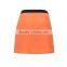 latest design front zipper design A-line office uniform skirts 2015 high quality ladies short skirt