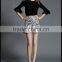 summer lady leopard print fancy fish tail short flare skirt customized