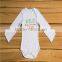 100% Cotton Plain Long Sleeve Kids Wear Baby Onesie jumpsuit