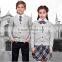 Hot sales grey cardigan children school uniform