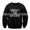 wholesale cheap black printed custom oversized hoodies sweatshirt