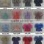 Myfur Baby Blue Wool Crochet Knitted Hats with Double Removable Raccoon Fur Balls