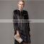 The mink grass mink coat black and white color