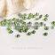 Wholesale peridot round hotfix stone for clothing