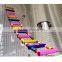 Newest Colorful Climbing ladder Pet Bird Ladder Macaw Cockatiel Parrot Hamster Wood Ladder Climb Bell Swing Bite Toy