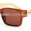 fashion UV400 natural bamboo PC frame sunglasses WPB1034