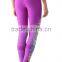 Custom Sublimation Printed Dry Firt Polyester Spandex Women Yoga Leggings,Ladies purple Pants