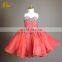 Real Sample Sleeveless Organza Beaded Tutu Patterns 2 Year Old Girl Dress For Wedding