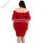New Style Plus Size Red Bodycon Dress 2017 For Women