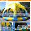Non toxicity PVC blue round inflatable swimming water pool For Family use