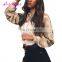 In Stocks Open Bust Long Sleeve Blouses New Fashion Latest Long Tops Designs Girls
