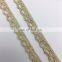 1cm gold yarn OLCT011 chantilly saree price crochet flexible metal lace trim