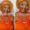 African jewelry set women fashion wedding coral beads necklace wedding wear design accessories handmade jewlery set