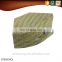 Scallop shape retro weave bamboo decorative pattern cardboard suitcase box with lock and handle