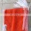 knitting  white mesh bag for firewood with drawstring