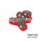 Short plush fabric dog toy pet interactive dog squeak toy