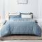 America Black Friday Sale Home Textile Manufacturer Plain Washed Microfiber Queen Blue Grey Bedding Cover Set