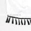 TWOTWINSTYLE Patchwork Tassel Beach V Neck Three Quarter Sleeve High Waist Lace Up Midi Dresses Female