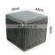 Modern velvet fabric tufted ottomans and poufs factory custom size soft ottoman stool bench
