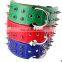 HQP-MP002 HongQiang Dog Collar Rivet Studded Collar Neck Strap Pitbull BullDog punk style Collars PU Leather