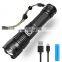2000 lumens super bright led flashlights 3km Aluminium Alloy Waterproof Zoomable self defensive flashlight
