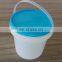 Custom plastic food container plastic bucket 1 liter for ice cream