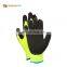 13 gauge knitted double liner sandy work gloves nitrile