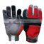 HANDLANDY Red elastic cuff Mechanic Vibration-Resistant gloves with touch screen fingertips,safety work gloves