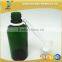 50ml green color boston essential oil glass bottle with tamper proof cap and glass dropper