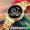 Luxury SKMEI 1669 LED Touch Screen Ladies Watch Stainless Steel Bracelet Women