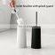 Amazon hot sale Plastic toilet cleaning brush with splash guard taizhou toilet cleaning brush of bathroom cleaning brush set