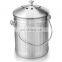 Household Compost Trash Bin Kitchen 5L Stainless Steel Compost Bin Powder Coating Compost Bin