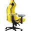 2021 fashion high end good quality ergonomic 4D armrest reclining gaming chair with footrest and massage suit for European Marke