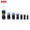 SNS SPU Series push to connect plastic quick fitting union straight pneumatic air tube hose connector