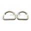 Wholesale Bag Accessories Handle Ring D Zinc Alloy Custom D-Ring Buckle Colorful Metal D Ring for Handbags