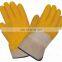 Safety Cuff Cotton Jersey Lined Latex 3/4 Dipped Industrial Glove China Factory