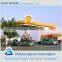 Safely easy installation stainless steel structure gas station canopy