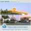 Professional design steel space frame structure petrol station