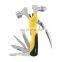 Cross - border hot selling multi - function tool hammer TP yellow anti - slip handle and window breaker integrated