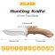DIY gift fixed blade knife carries outdoor wooden non-slip handle straight knife