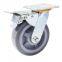 4'' Top Plate Rubber Trolley Wheels (250kg)