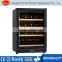 wholesale double tempered anti-UV glass door wine storage rack                        
                                                                                Supplier's Choice