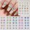 Nail K9 high-end nail enhancement glass diamond crooked heart fat square light pink blue authentic crystal diamond high transparency explosive flash nail accessories