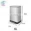 Top Quality Stainless Steel garbage bin hotel Rectangular Pedal Decorative customized logo Trash can