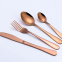 High Quality Wholesale Gold Flatware Classic 4 Pieces Gold Stainless Steel Cutlery Set