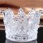 Durable Clear Glass Candlesticks Creative Cute Crystal Crown Ashtray Candle Holders For Christmas Party Home Decoration