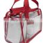 ladies transparent handbag/pvc tote bag/pvc waterproof bag(20151027A06)