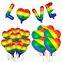 Hei?e Regenbogen-Herz-Ballon Gay Pride Love Is Love Folienballons Regenbogen LGBT Pride Month Ballons Pride Parade Gay Party Utensilien