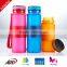 500ml/16oz Collapsible Silicone Water Bottle with Round lid